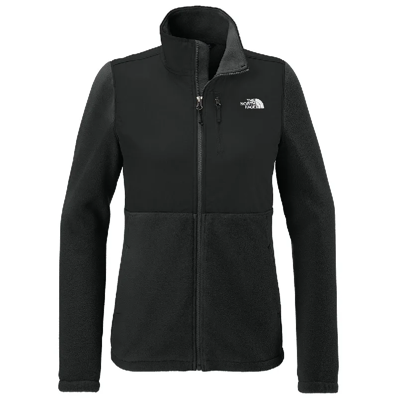 The North Face Women's TNF Black Highest Peak Full-Zip Fleece Jacket Lace Jacket Ribbed Jacket Sequined Jacket