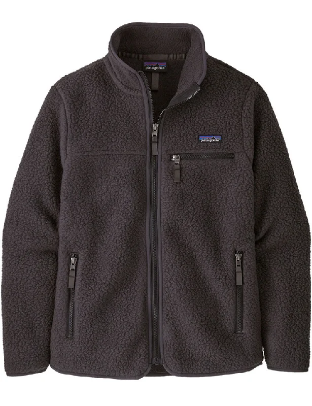 Patagonia W's Retro Pile Jacket Ink Black Mesh Jacket Canvas Jacket Denim Jacket