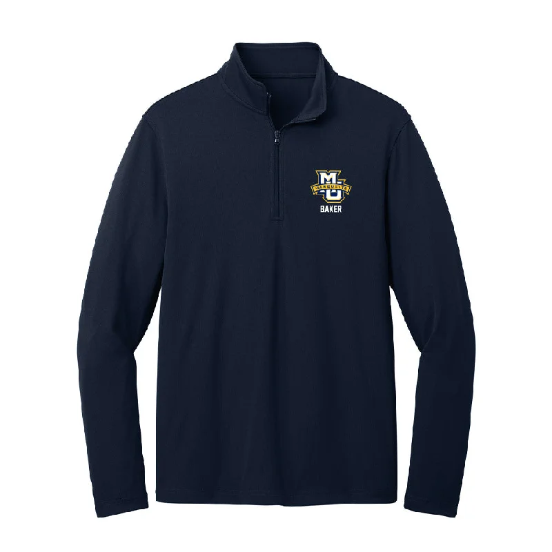 Marquette - NCAA Women's Track & Field : Sanai Baker - Lightweight Quarter Zip Jacket Faux Fur Jacket Real Fur Jacket Shearling Jacket