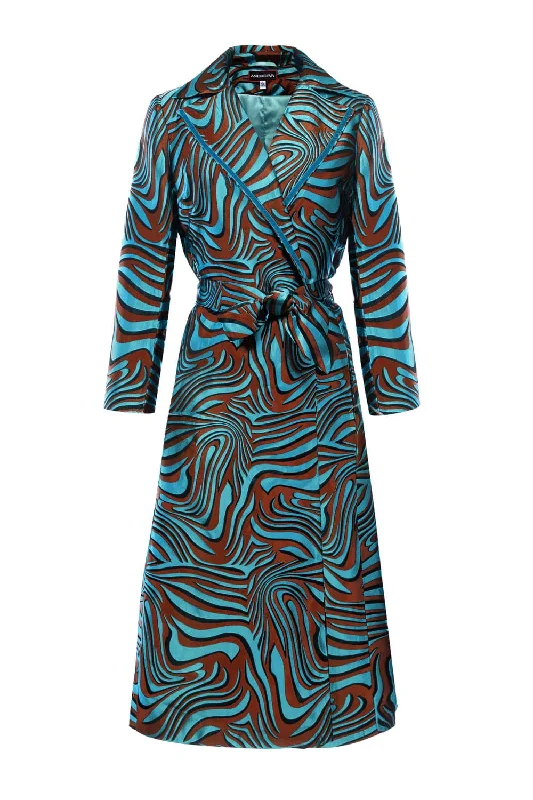 MARILYN MINT COAT Zip Front Button Front Snap Front