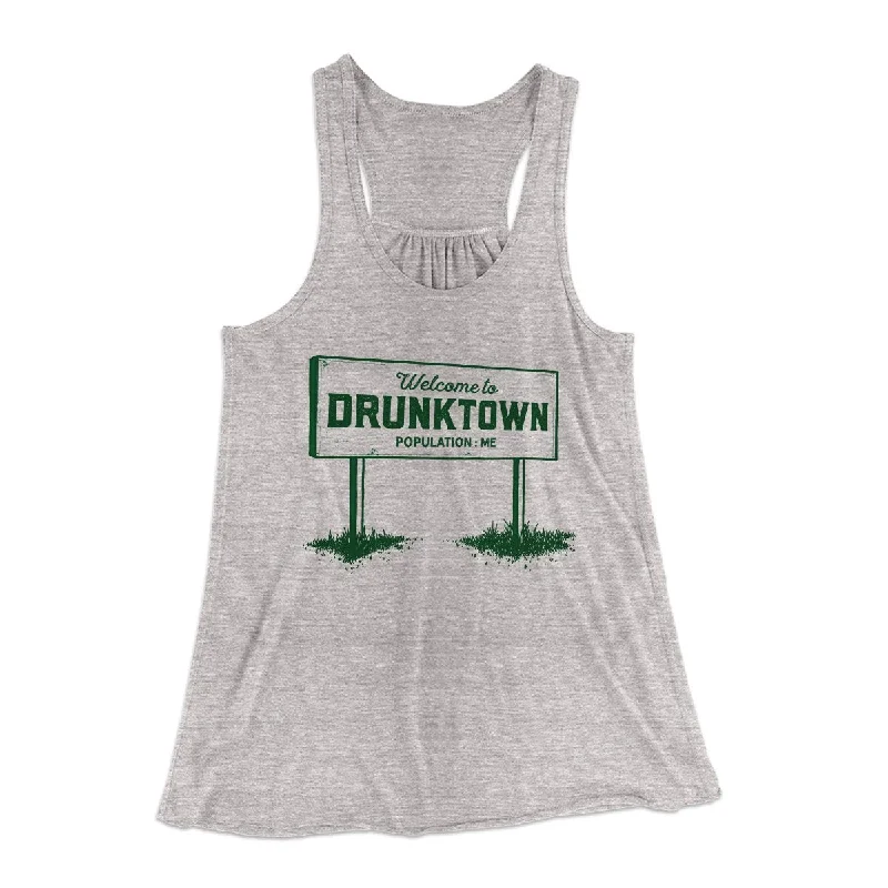 Welcome to Drunktown Women's Flowey Tank Top beige tank top