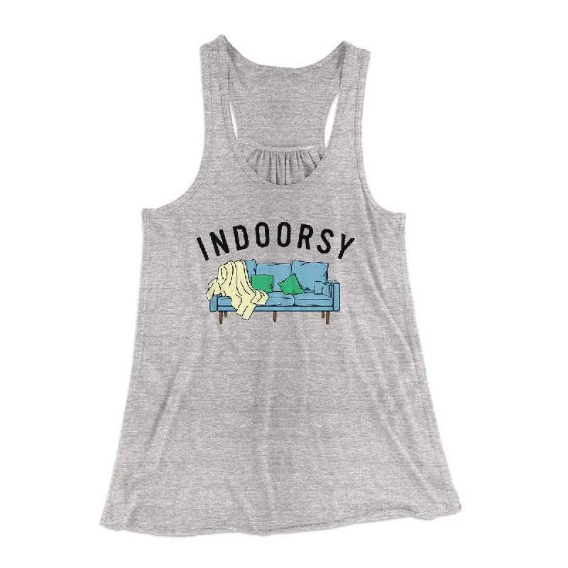 Indoorsy Women's Flowey Tank Top peekaboo tank top