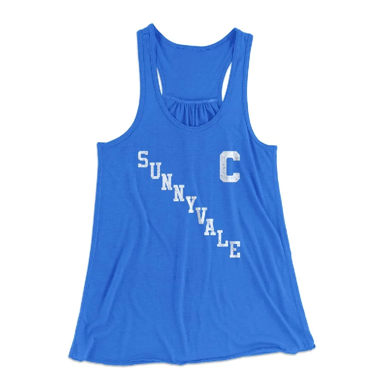 Sunnyvale Jersey Women's Flowey Tank Top sheer tank top
