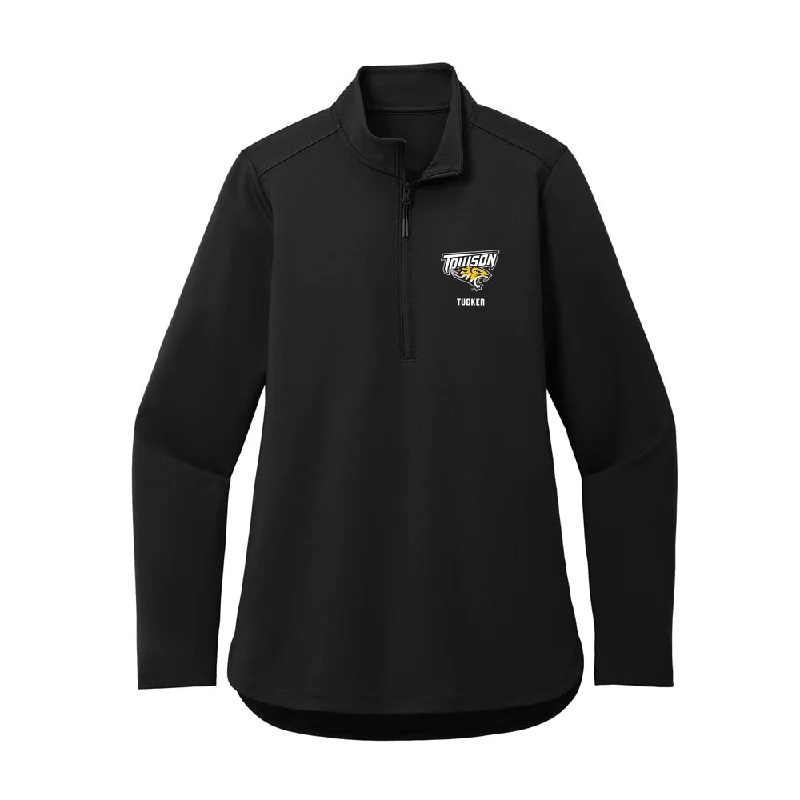 Towson - NCAA Women's Track & Field : Maya Tucker - Women's Premium Quarter Zip Jacket Elasticated Jacket Padded Jacket Insulated Jacket