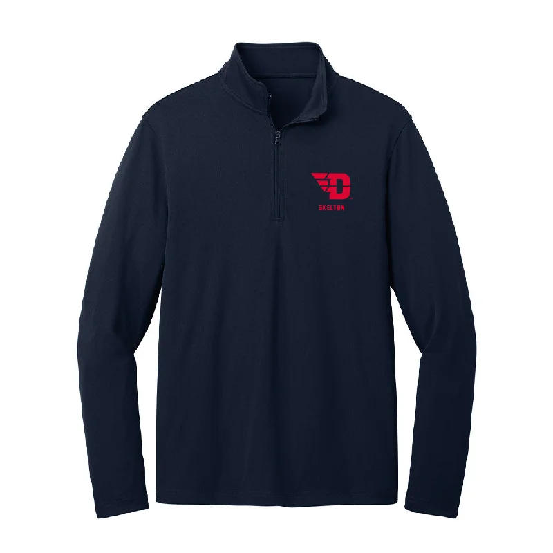 Dayton - NCAA Women's Track & Field : Kaitlin Skelton - Lightweight Quarter Zip Jacket Embroidered Jacket Appliqued Jacket Beaded Jacket