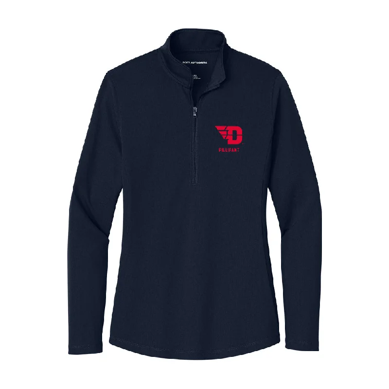 Dayton - NCAA Women's Track & Field : Jameson Pillifant - Women's Lightweight Quarter Zip Jacket Collared Jacket Crew Neck Jacket Turtle Neck Jacket