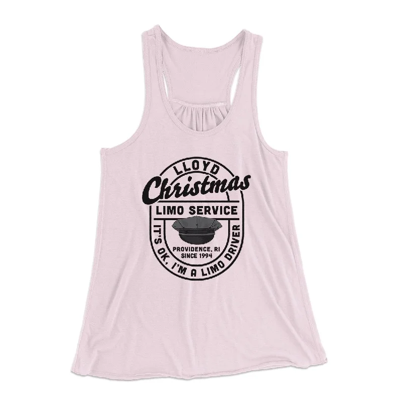 Lloyd Christmas Limo Service Women's Flowey Tank Top lounge tank top