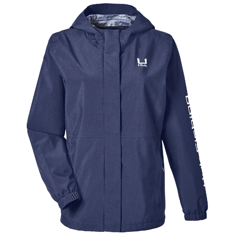 HUK Women's Naval Academy Storm Rain Jacket Mesh Jacket Canvas Jacket Denim Jacket