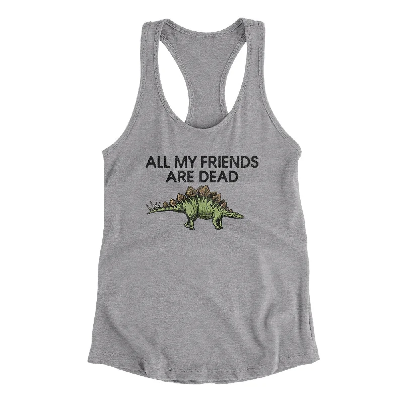 All My Friends Are Dead Women's Racerback Tank lavender tank top