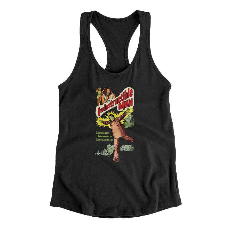 Indestructible Man Women's Racerback Tank beige tank top