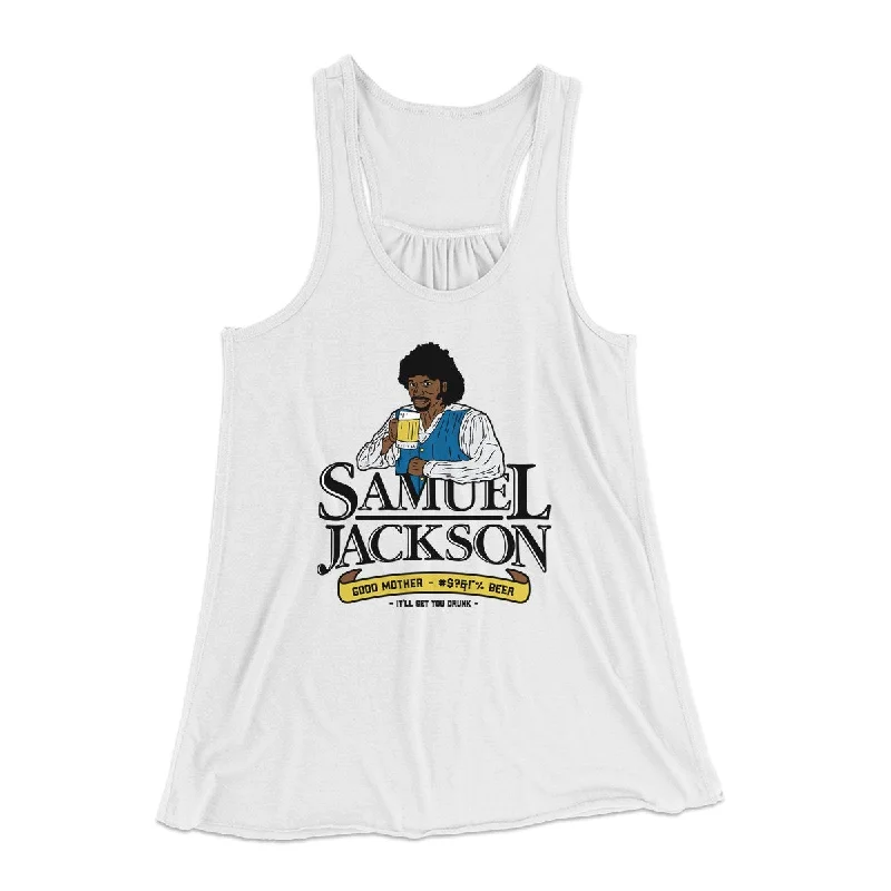 Samuel L. Jackson Women's Flowey Tank Top white tank top