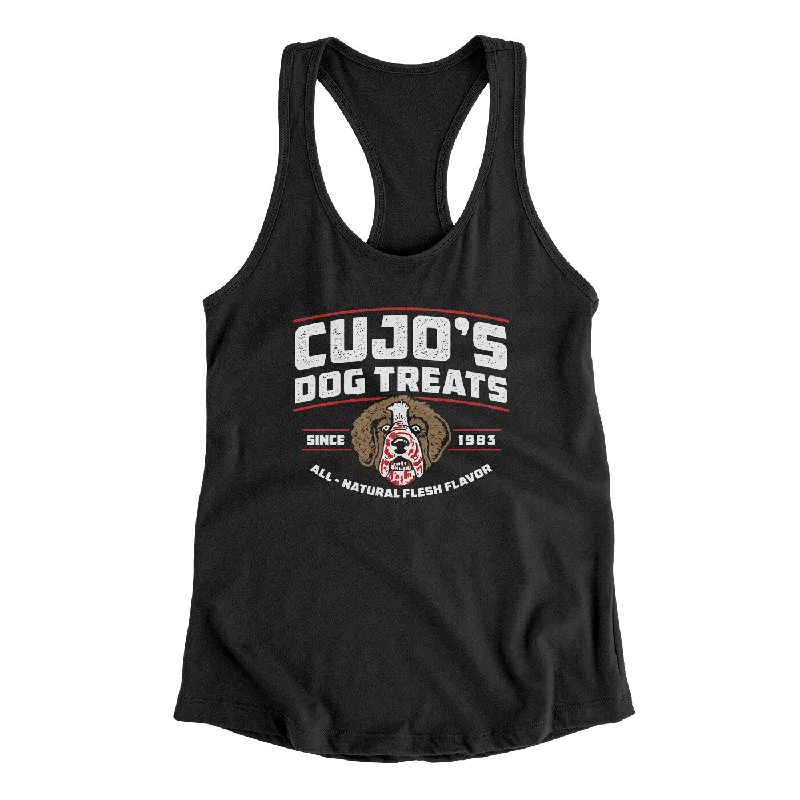 Cujo's Dog Treats Women's Racerback Tank sage tank top