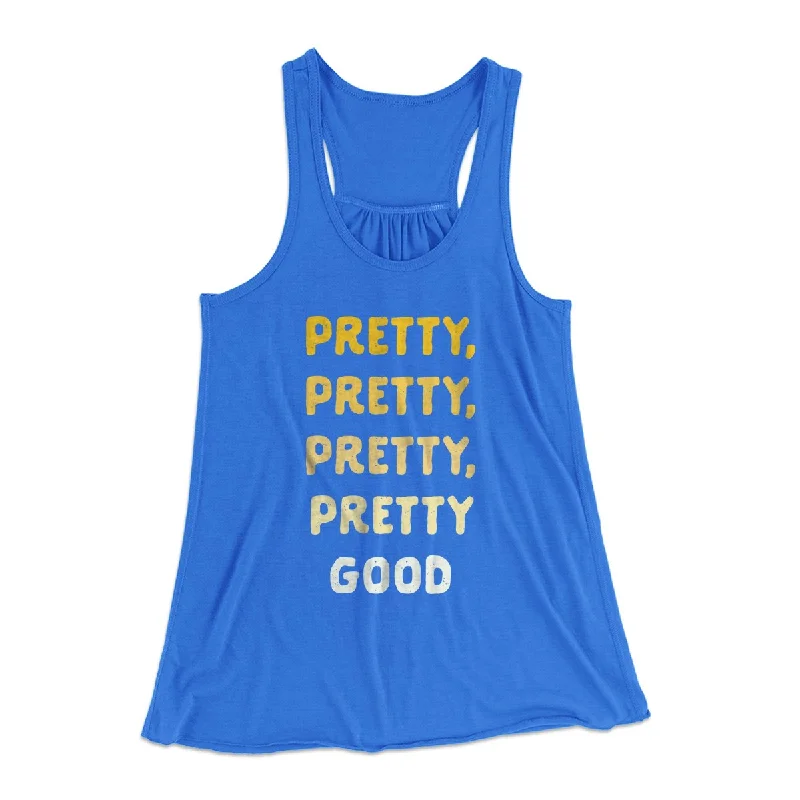 Pretty, Pretty, Pretty Good Women's Flowey Tank Top navy tank top