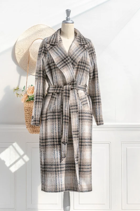 Sainte-Victoire Oversized Coat Elasticated Drawstring Belted