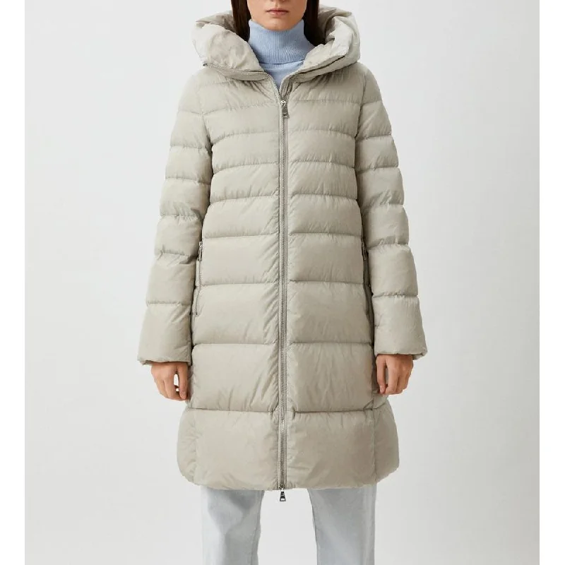 Gray Polyamide Jackets & Coat Cardigan Sweater Pullover