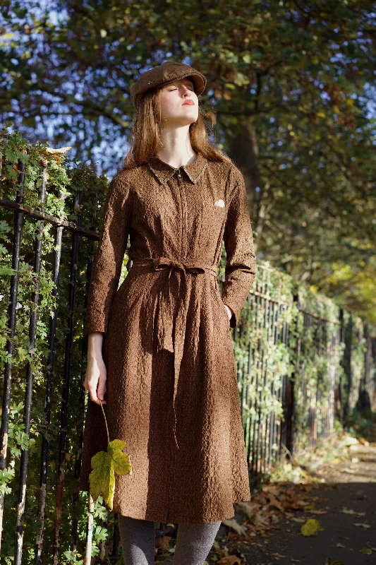 Squirrel Expedition Coat Dress Trapeze Tunic Caftan