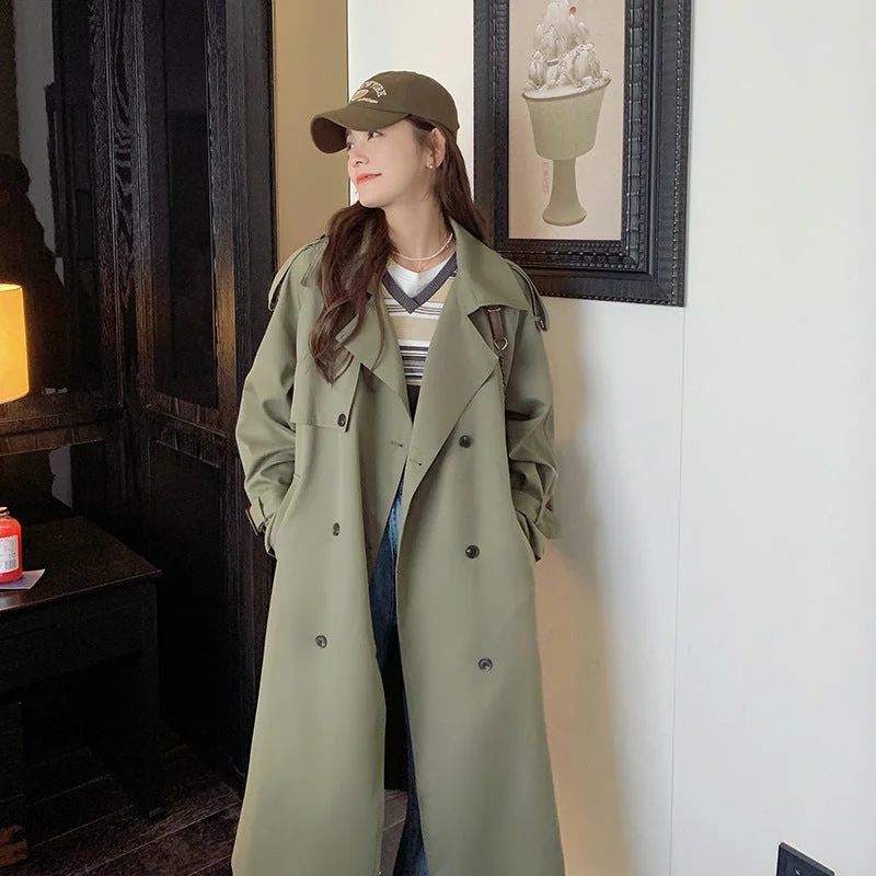 Fashion Designed Plus Sizes Long Coats Crew Neck V-Neck Boat Neck