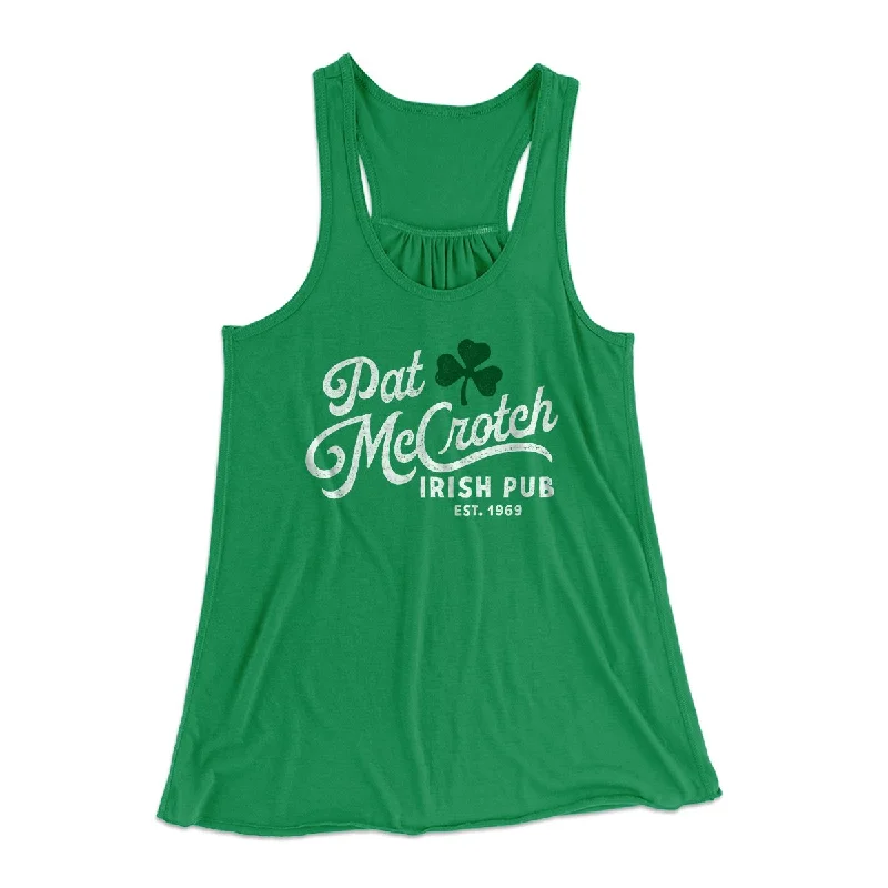 Pat McCrotch Irish Pub Women's Flowey Tank Top striped tank top