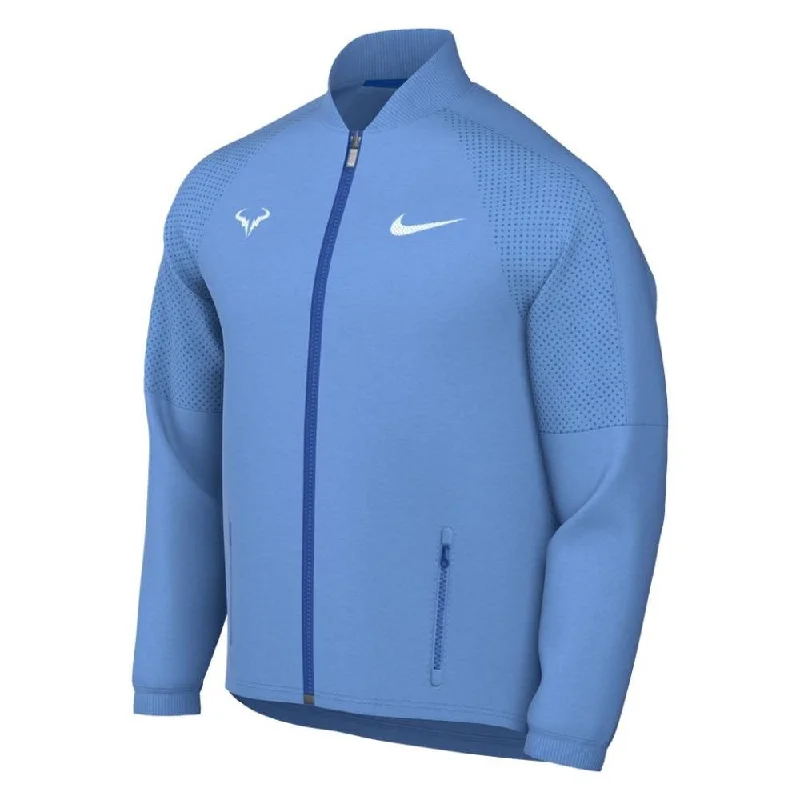Nike Men's Rafa MNK Dri-FIT Jacket (Blue/White) Fitted Jacket Loose Jacket Oversized Jacket