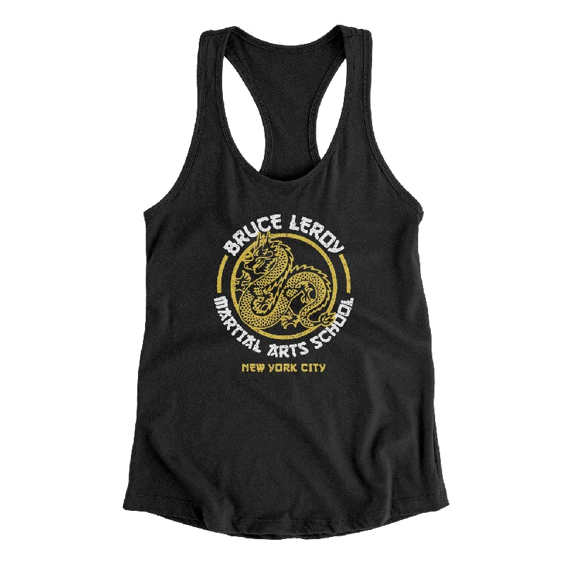 Bruce Leroy Martial Arts School Women's Racerback Tank sleep tank top