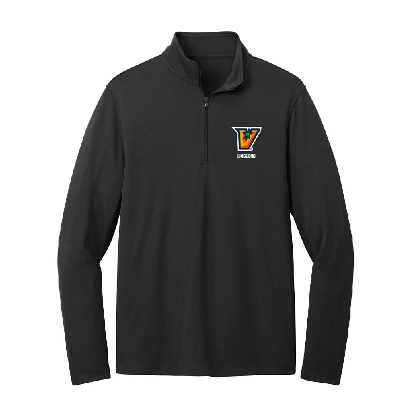 UTRGV - NCAA Women's Track & Field : Ashley Lingueno - Lightweight Quarter Zip Jacket Knit Fabric Woven Fabric Fleece Fabric