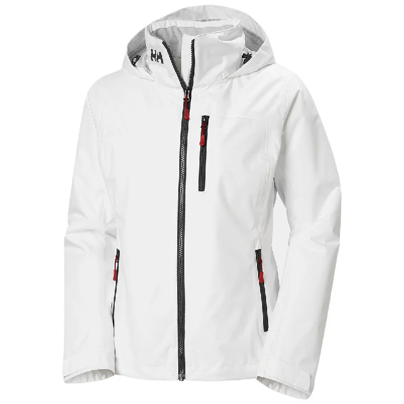 Helly Hansen Women's White Crew Hooded Midlayer Jacket 2.0 Tailored Jacket Straight Jacket A-Line Jacket