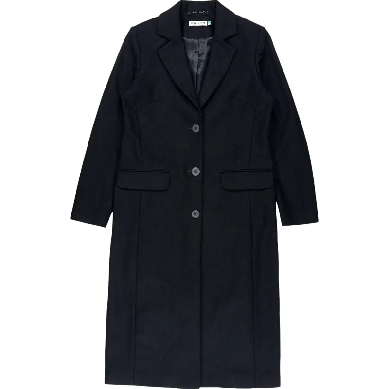 Baukjen Black Coat Toggle Coat Shawl Collar Coat Notch Collar Coat