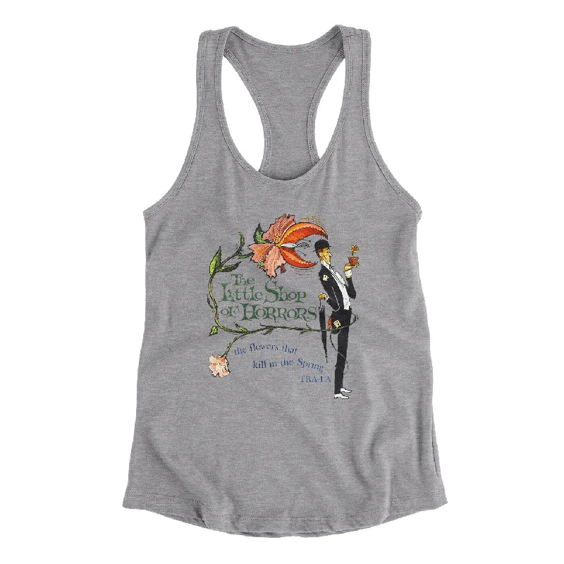 Little Shop Of Horrors Women's Racerback Tank metallic tank top