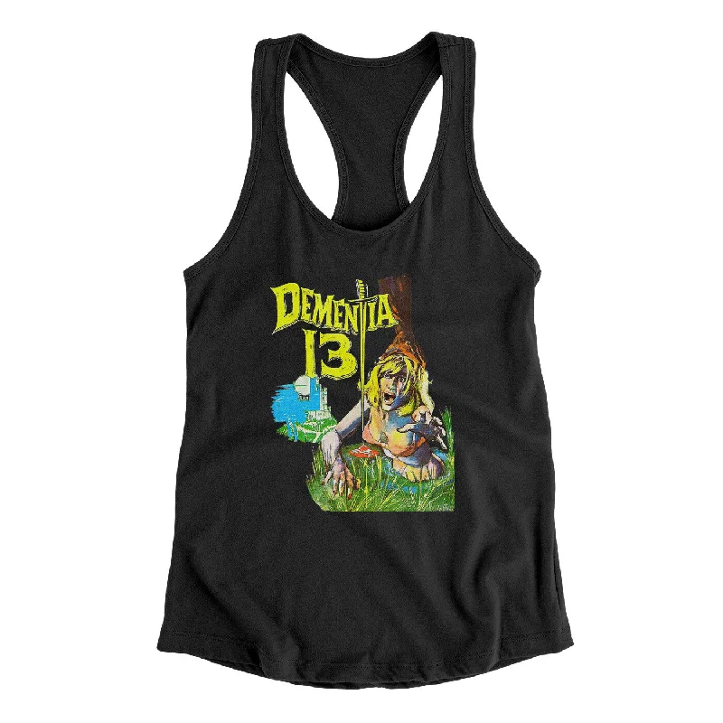 Dementia 13 Women's Racerback Tank white tank top