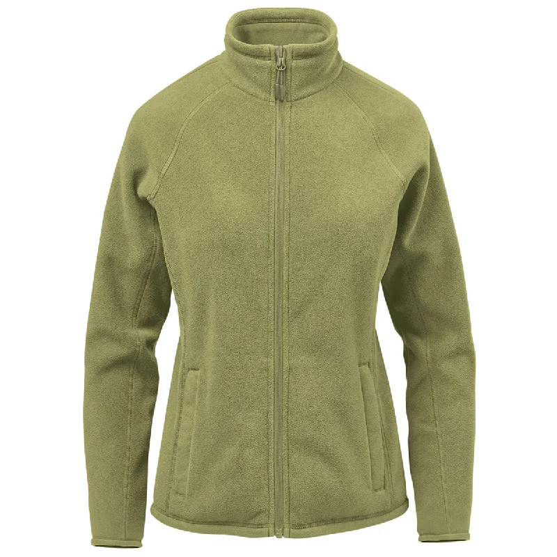 Stormtech Women's Sage Green Montauk Fleece Jacket Snapped Jacket Toggled Jacket Drawstring Jacket