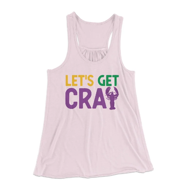 Let's Get Cray Women's Flowey Tank Top striped tank top