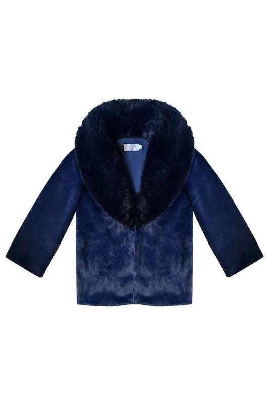 MADELINE VEGAN FUR COAT Cotton Linen Terry