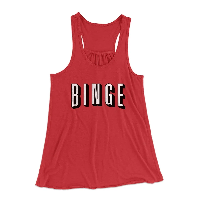 Binge Women's Flowey Tank Top soft pink tank