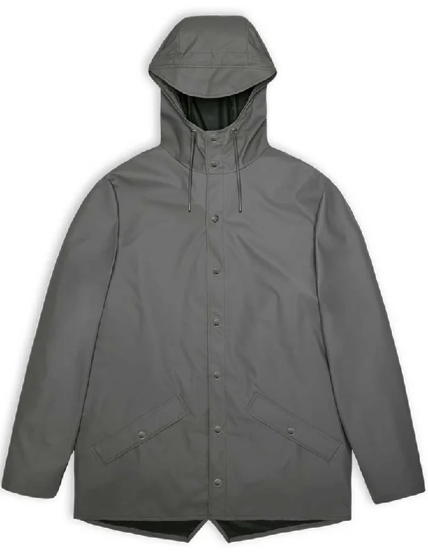 Rains Waterproof Jacket Grey 12010 Cotton Jacket Linen Jacket Terry Jacket