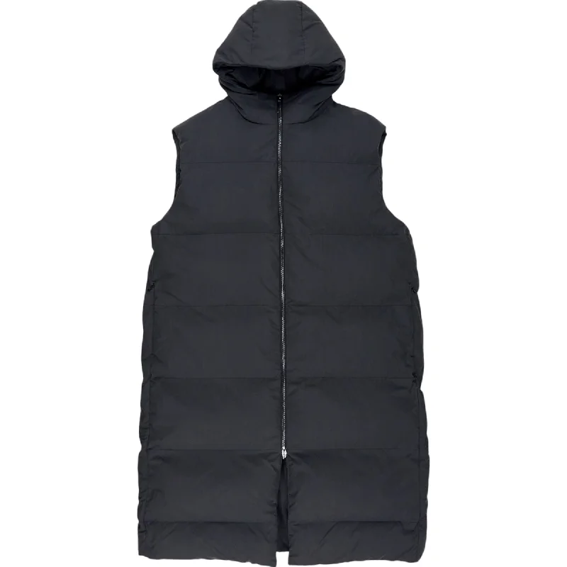 Studio Nicholson Black Hazan SNW Ecodown Hooded Sleeveless Coat Hooded Jacket Zipper Jacket Button Jacket
