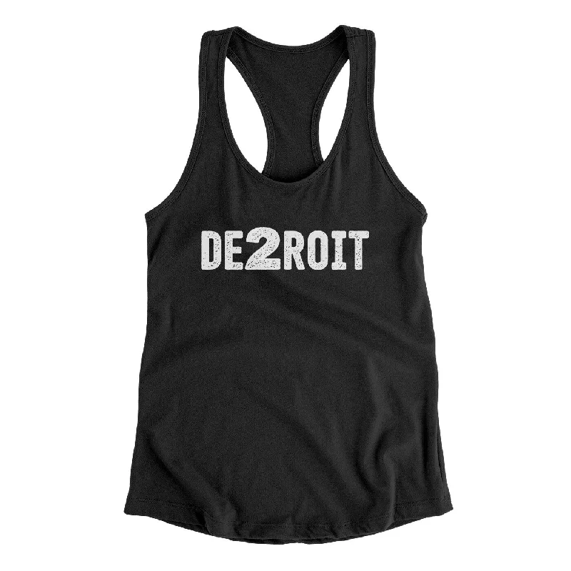 De2Roit Women's Racerback Tank graphic tank top