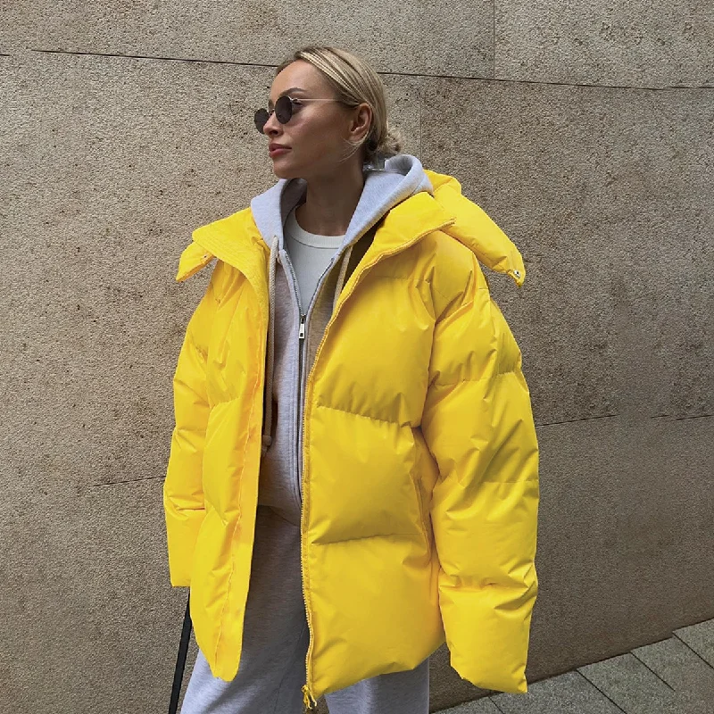 Fashion Winter Women Cotton Coats Mesh Canvas Denim