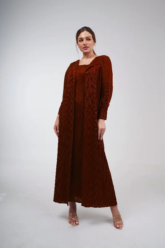 Dominique Dress with Attached Coat Off-the-Shoulder Jacket Double-Breasted Coat Single-Breasted Coat