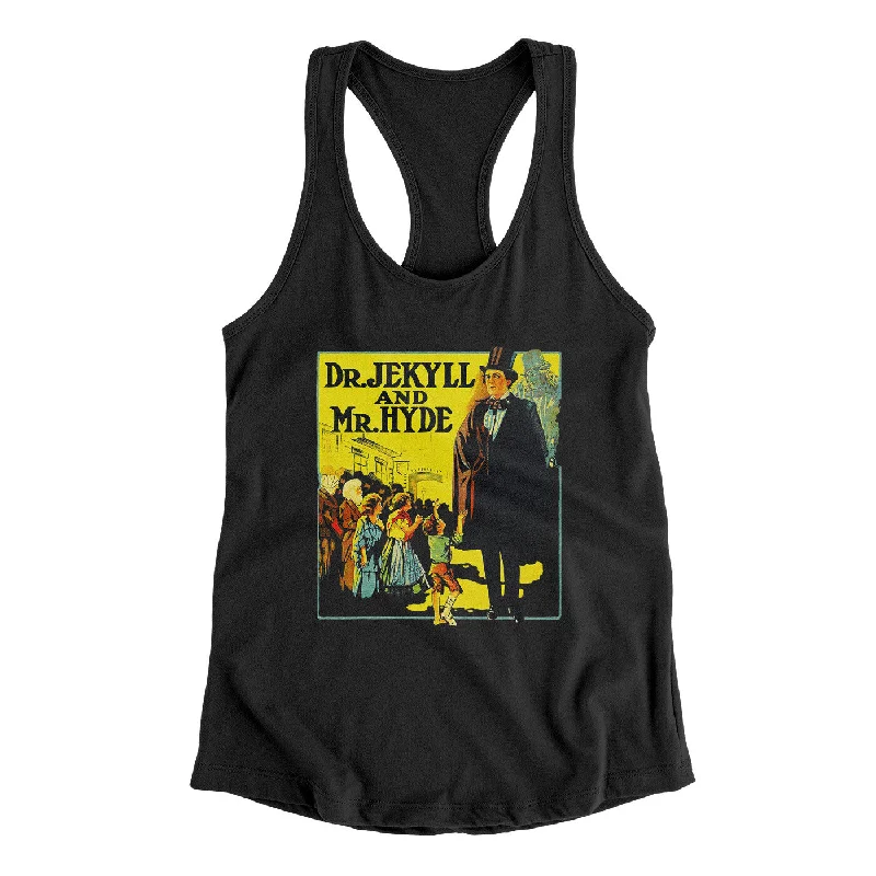 Dr. Jekyll And Mr. Hyde Women's Racerback Tank coral tank top