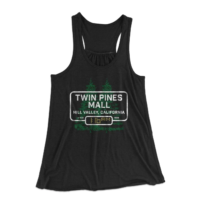 Twin Pines Mall Women's Flowey Tank Top halter tank top