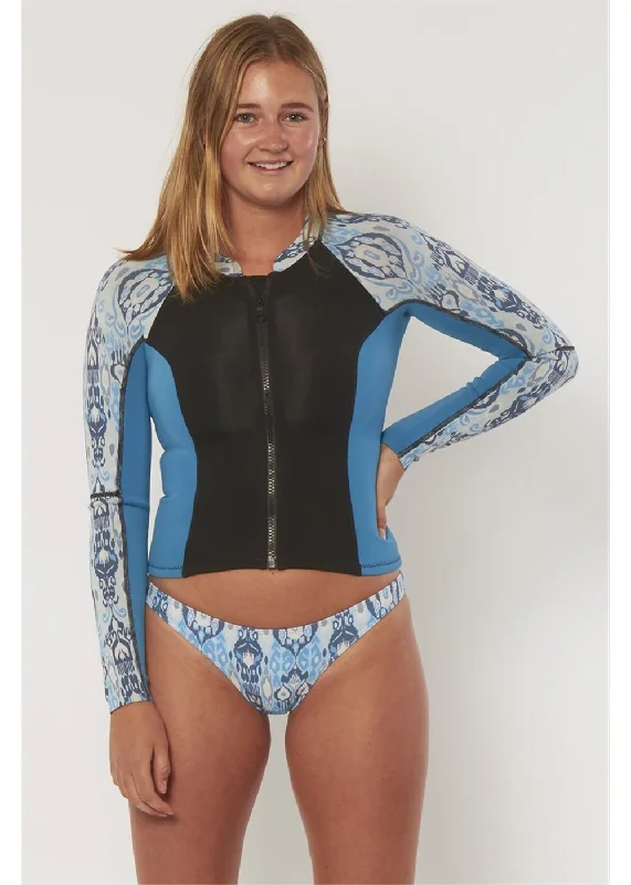Sisstr Summer Seas 2mm Wetsuit Jacket Tiered Jacket Buttoned Jacket Zippered Jacket