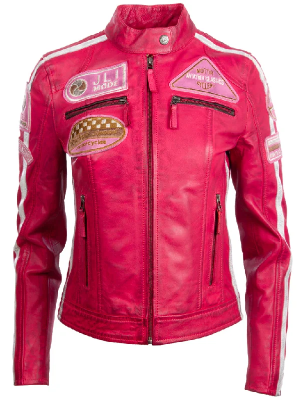 QOOC Women's Racing Biker - Pink