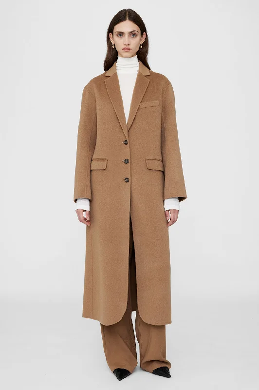 Quinn Coat - Camel Cashmere Blend