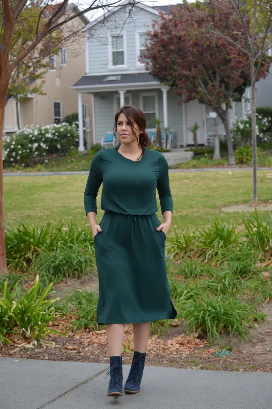 Aria Emerald Green Jogger Dress