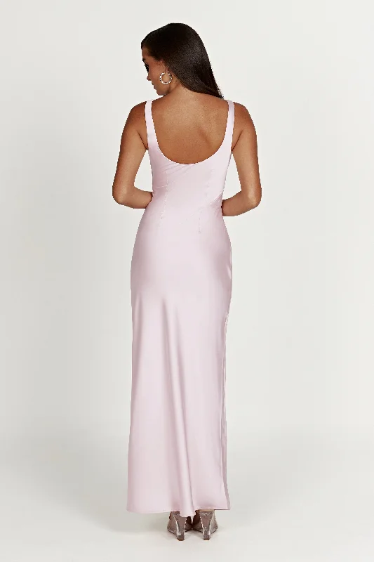 Arora Corset Maxi Dress - Crystal Rose