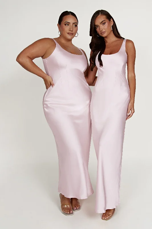 Arora Corset Maxi Dress - Crystal Rose