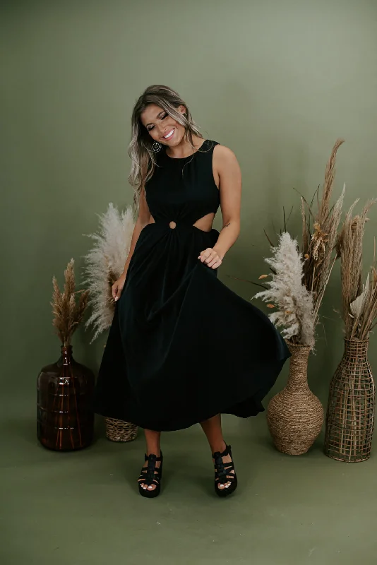 Do Your Thing Cut Out Maxi, Black