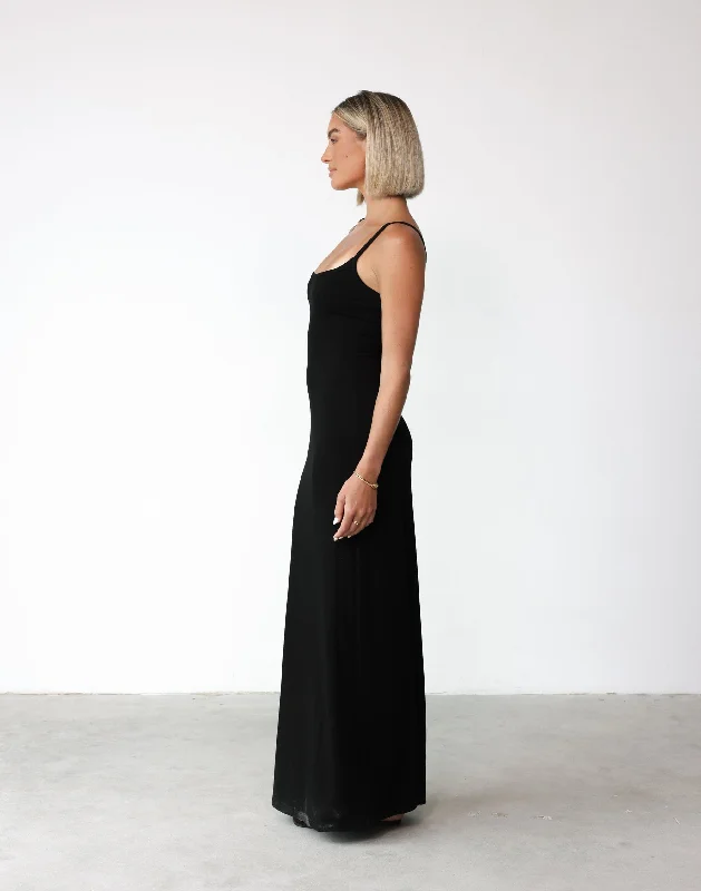 Helia Maxi Dress (Black)