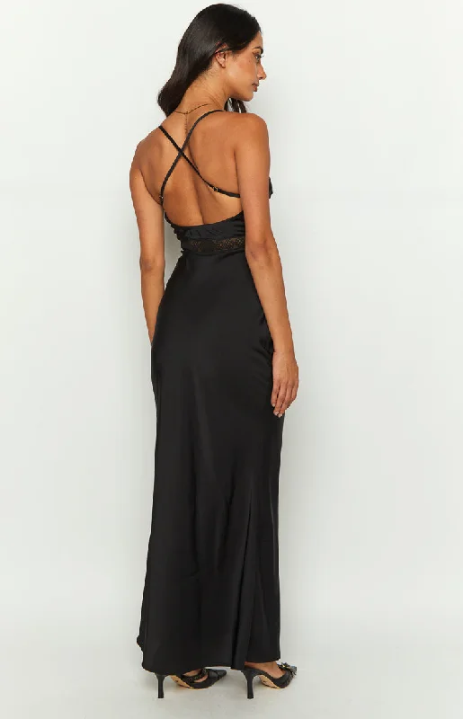 Hunta Black Maxi Dress