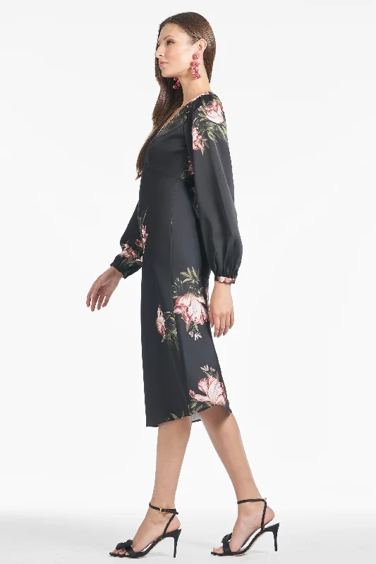 Lola Dress - Noir Blossom